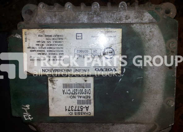 VOLVO FH16, D16C engine type engine control unit, 20520547, 20577131, control unit - Блок управління в категорії Вантажівки: фото 1 VOLVO FH16, D16C engine type engine control unit, 20520547, 20577131, control unit - Блок управління в категорії Вантажівки: фото 1