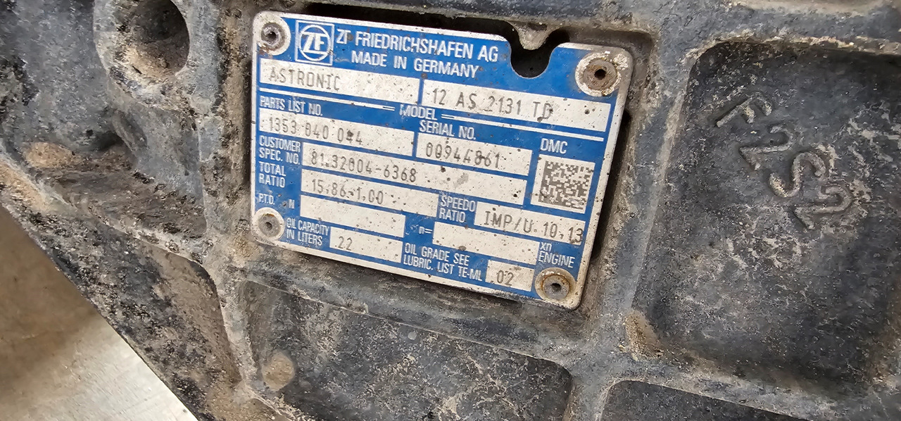MAN MAN TGX / TGS EURO6 emission gearbox, transmission with intarder3, retarder unit 12AS2131IT, 6093060056, 1353040044, 81320046368, 81320046388, 81320046265, 81320049368, 81307169111, 81307166111, 81322 - Запчастини: фото 4 MAN MAN TGX / TGS EURO6 emission gearbox, transmission with intarder3, retarder unit 12AS2131IT, 6093060056, 1353040044, 81320046368, 81320046388, 81320046265, 81320049368, 81307169111, 81307166111, 81322 - Запчастини: фото 4