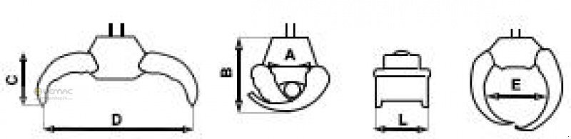 Vemac Holzzange Holzgreifer Forstzange Forstgreifer Greifer Zange - Грейфер в категорії Лісозаготівельна техніка: фото 4 Vemac Holzzange Holzgreifer Forstzange Forstgreifer Greifer Zange - Грейфер в категорії Лісозаготівельна техніка: фото 4