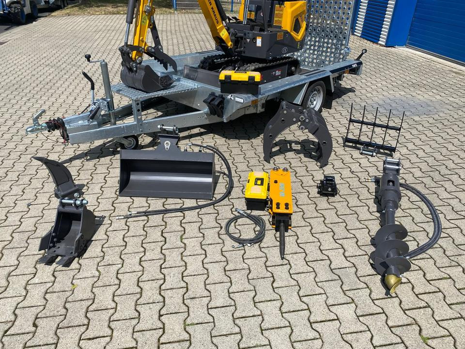 Minibagger BK1000JSR + Tieflader + Zubehör *HERBSTAKTION*INKL.19% MWST*BERGER KRAUS*VERSTELLFAHRWERK* SOFORT!* - Міні-екскаватор: фото 2 Minibagger BK1000JSR + Tieflader + Zubehör *HERBSTAKTION*INKL.19% MWST*BERGER KRAUS*VERSTELLFAHRWERK* SOFORT!* - Міні-екскаватор: фото 2