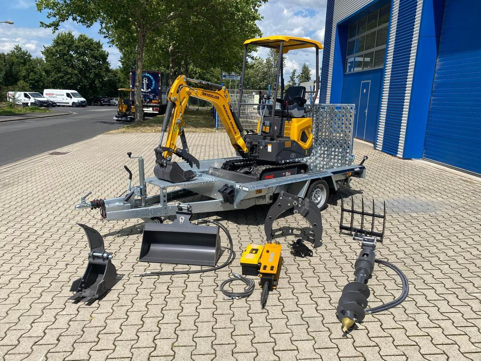 Minibagger BK1000JSR + Tieflader + Zubehör *HERBSTAKTION*INKL.19% MWST*BERGER KRAUS*VERSTELLFAHRWERK* SOFORT!* - Міні-екскаватор: фото 1 Minibagger BK1000JSR + Tieflader + Zubehör *HERBSTAKTION*INKL.19% MWST*BERGER KRAUS*VERSTELLFAHRWERK* SOFORT!* - Міні-екскаватор: фото 1