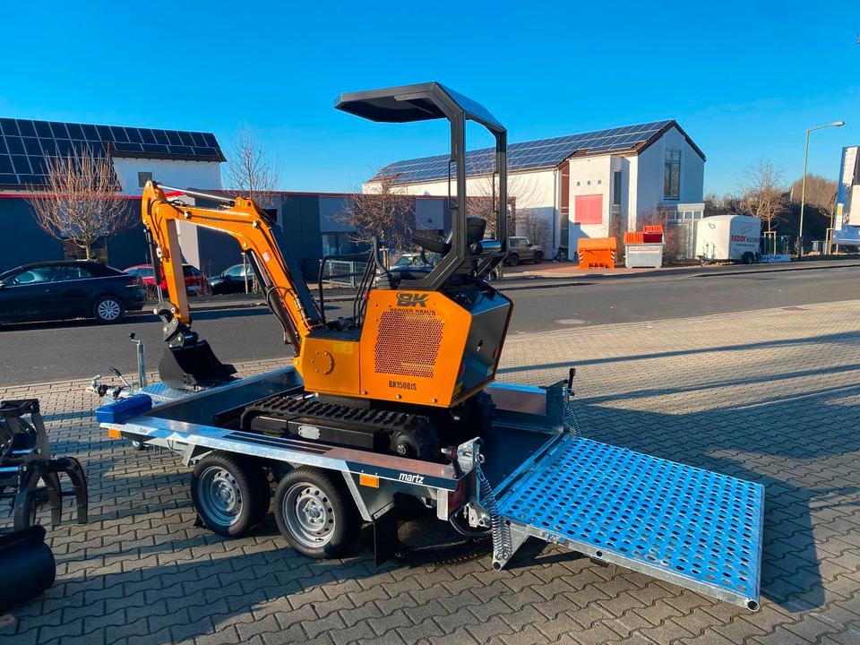 Minibagger BK1500JS + Anhänger *INKL.19% MWST*BERGER KRAUS*KUBOTA*JOYSTICK*ZUBEHÖRPAKET*SOFORT!* - Міні-екскаватор, Причіп: фото 5 Minibagger BK1500JS + Anhänger *INKL.19% MWST*BERGER KRAUS*KUBOTA*JOYSTICK*ZUBEHÖRPAKET*SOFORT!* - Міні-екскаватор, Причіп: фото 5