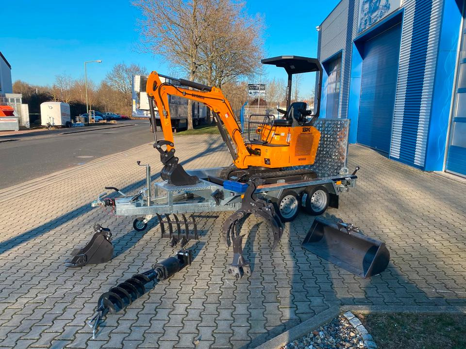Minibagger BK1500JS + Anhänger *INKL.19% MWST*BERGER KRAUS*KUBOTA*JOYSTICK*ZUBEHÖRPAKET*SOFORT!* - Міні-екскаватор, Причіп: фото 2 Minibagger BK1500JS + Anhänger *INKL.19% MWST*BERGER KRAUS*KUBOTA*JOYSTICK*ZUBEHÖRPAKET*SOFORT!* - Міні-екскаватор, Причіп: фото 2