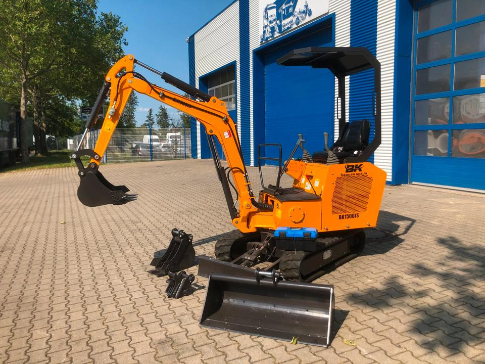 Minibagger BK1500JS *INKL.19% MWST*BERGER KRAUS*KUBOTA *JOYST*SCHAUFELPAKET* - Міні-екскаватор: фото 1 Minibagger BK1500JS *INKL.19% MWST*BERGER KRAUS*KUBOTA *JOYST*SCHAUFELPAKET* - Міні-екскаватор: фото 1