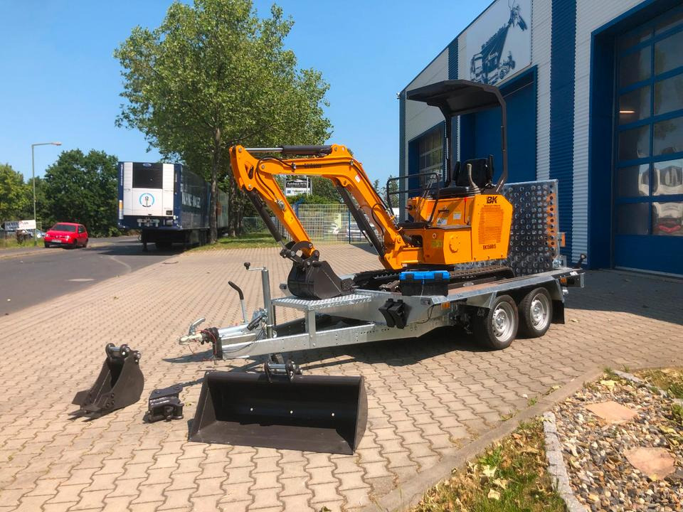 Minibagger BK1500JS inkl. Anhänger *INKL.19% MWST*BERGER KRAUS*KUBOTA*JOYST*SCHAUFELPAKET* - Міні-екскаватор, Причіп: фото 1 Minibagger BK1500JS inkl. Anhänger *INKL.19% MWST*BERGER KRAUS*KUBOTA*JOYST*SCHAUFELPAKET* - Міні-екскаватор, Причіп: фото 1