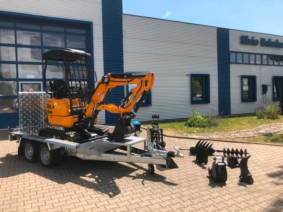 Minibagger BK1700JS + Tieflader + Zubehör *INKL.19% MWST*BERGER KRAUS*KUBOTA*JOYST*SOFORT! - Міні-екскаватор, Причіп: фото 4 Minibagger BK1700JS + Tieflader + Zubehör *INKL.19% MWST*BERGER KRAUS*KUBOTA*JOYST*SOFORT! - Міні-екскаватор, Причіп: фото 4