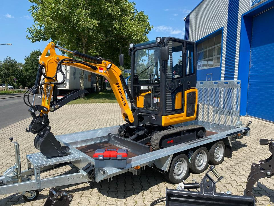 Minibagger BK2000KSR + Tieflader + Zubehör *INKL.19% MWST*BERGER KRAUS*YANMAR*SCHWENKARM* VERSTELLFAHRWERK* - Міні-екскаватор, Причіп: фото 5 Minibagger BK2000KSR + Tieflader + Zubehör *INKL.19% MWST*BERGER KRAUS*YANMAR*SCHWENKARM* VERSTELLFAHRWERK* - Міні-екскаватор, Причіп: фото 5