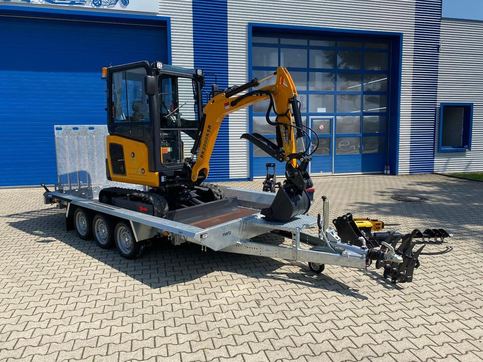 Minibagger BK2000KSR + Tieflader + Zubehör *INKL.19% MWST*BERGER KRAUS*YANMAR*SCHWENKARM* VERSTELLFAHRWERK* - Міні-екскаватор, Причіп: фото 4 Minibagger BK2000KSR + Tieflader + Zubehör *INKL.19% MWST*BERGER KRAUS*YANMAR*SCHWENKARM* VERSTELLFAHRWERK* - Міні-екскаватор, Причіп: фото 4