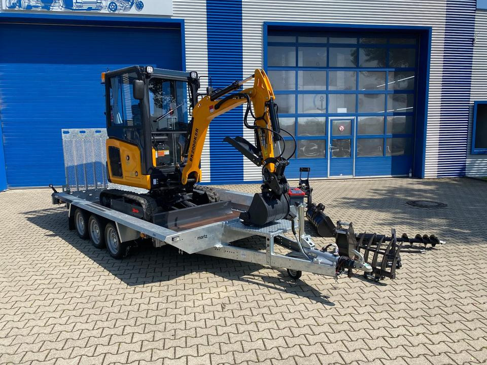 Minibagger BK2000KSR + Tieflader + Zubehör *INKL.19% MWST*BERGER KRAUS*YANMAR*SCHWENKARM* VERSTELLFAHRWERK** - Міні-екскаватор, Причіп: фото 5 Minibagger BK2000KSR + Tieflader + Zubehör *INKL.19% MWST*BERGER KRAUS*YANMAR*SCHWENKARM* VERSTELLFAHRWERK** - Міні-екскаватор, Причіп: фото 5