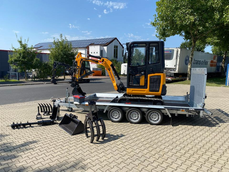 Minibagger BK2000KSR + Tieflader + Zubehör *INKL.19% MWST*BERGER KRAUS*YANMAR*SCHWENKARM* VERSTELLFAHRWERK** - Міні-екскаватор, Причіп: фото 4 Minibagger BK2000KSR + Tieflader + Zubehör *INKL.19% MWST*BERGER KRAUS*YANMAR*SCHWENKARM* VERSTELLFAHRWERK** - Міні-екскаватор, Причіп: фото 4