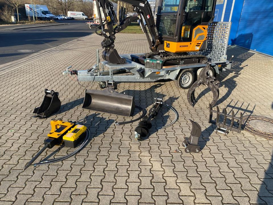 Minibagger BK2000NKSR + Tieflader + Zubehör *INKL.19% MWST*BERGER KRAUS*KUBOTA* KLIMA*SCHWENKARM*VERSTELLFAHRWERK* - Міні-екскаватор: фото 2 Minibagger BK2000NKSR + Tieflader + Zubehör *INKL.19% MWST*BERGER KRAUS*KUBOTA* KLIMA*SCHWENKARM*VERSTELLFAHRWERK* - Міні-екскаватор: фото 2