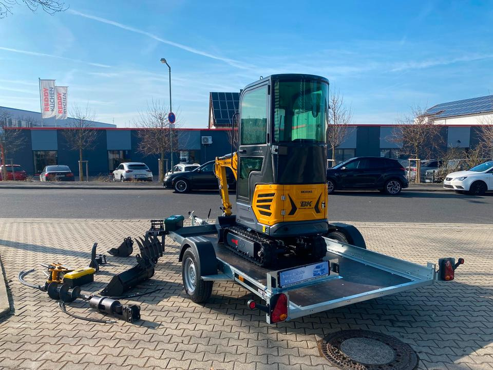 Minibagger BK950KS + Anhänger + Zubehör *INKL.19% MWST*BERGER KRAUS*KABINE*SOFORT!* - Міні-екскаватор, Причіп: фото 5 Minibagger BK950KS + Anhänger + Zubehör *INKL.19% MWST*BERGER KRAUS*KABINE*SOFORT!* - Міні-екскаватор, Причіп: фото 5