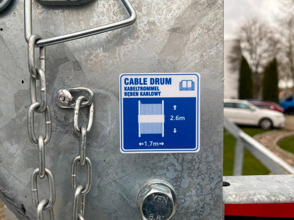 Причіп для перевезення кабелю TA-NO Kabeltrommel-Anhänger 3500KG *INKL.19% MWST* Kabelanhänger Sofort Verfügbar!: фото 9