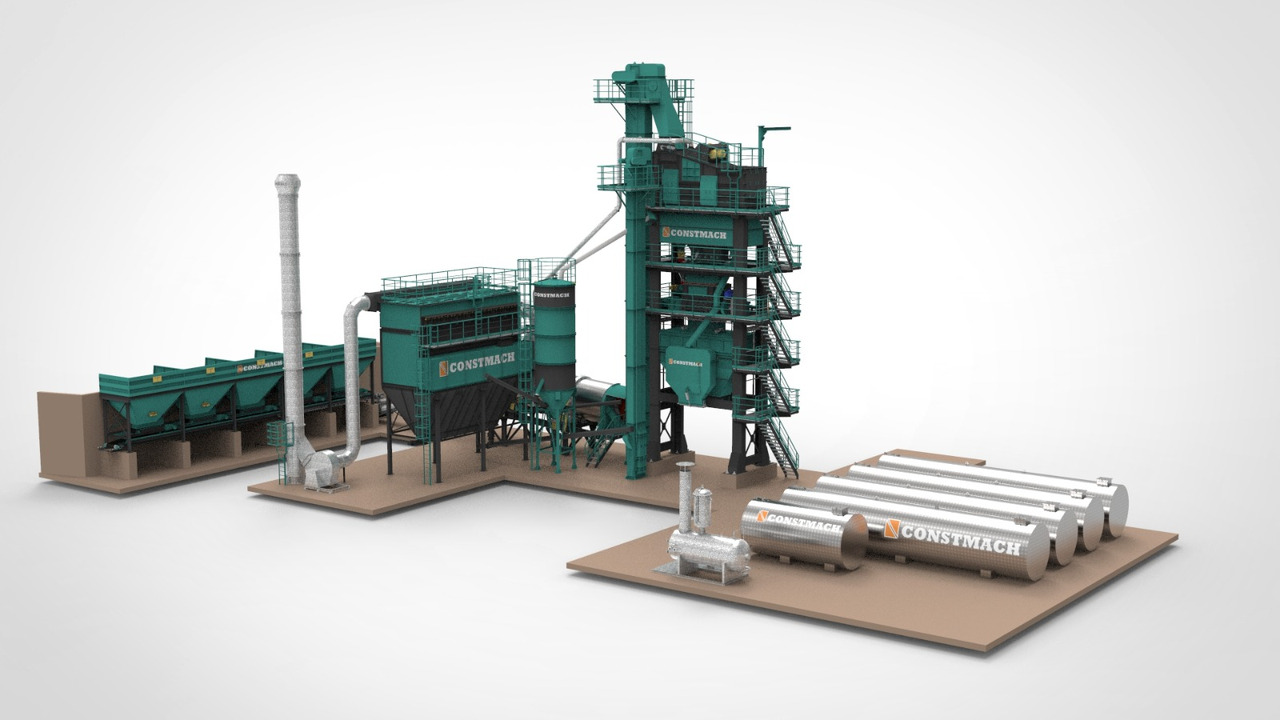 Constmach Stationary Asphalt Plant Delivered in Stock 2 Year Warranty - Асфальтний завод: фото 1 Constmach Stationary Asphalt Plant Delivered in Stock 2 Year Warranty - Асфальтний завод: фото 1