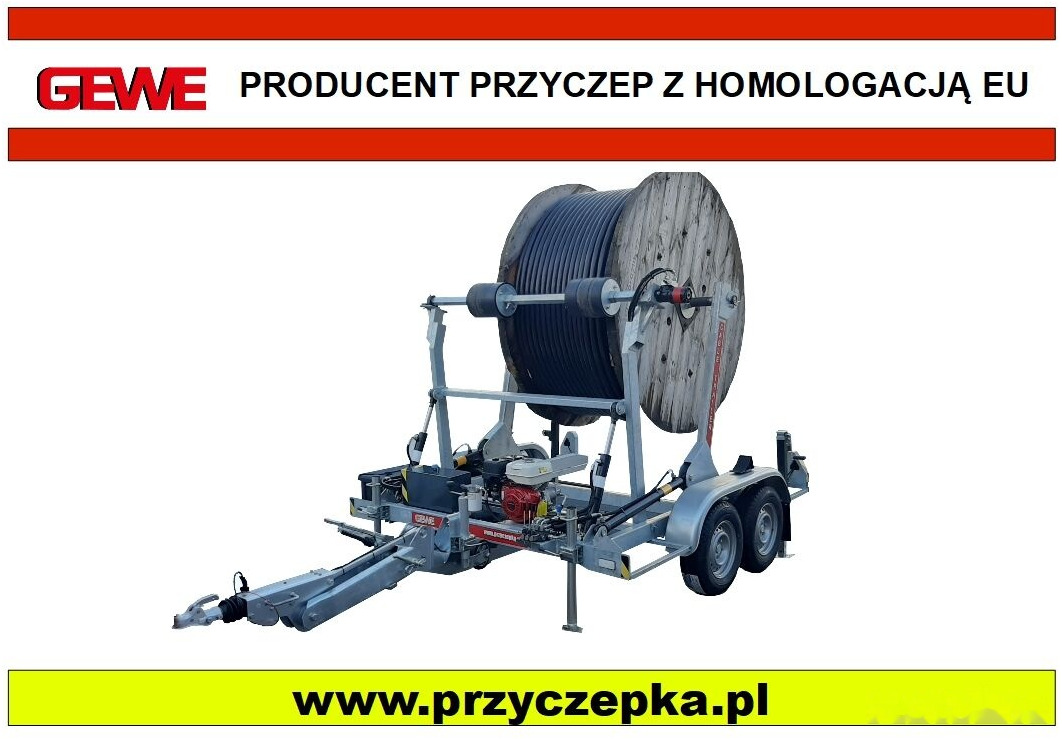 Gewe Hydrauliczna P3500 D/4H - Причіп для перевезення кабелю: фото 1 Gewe Hydrauliczna P3500 D/4H - Причіп для перевезення кабелю: фото 1