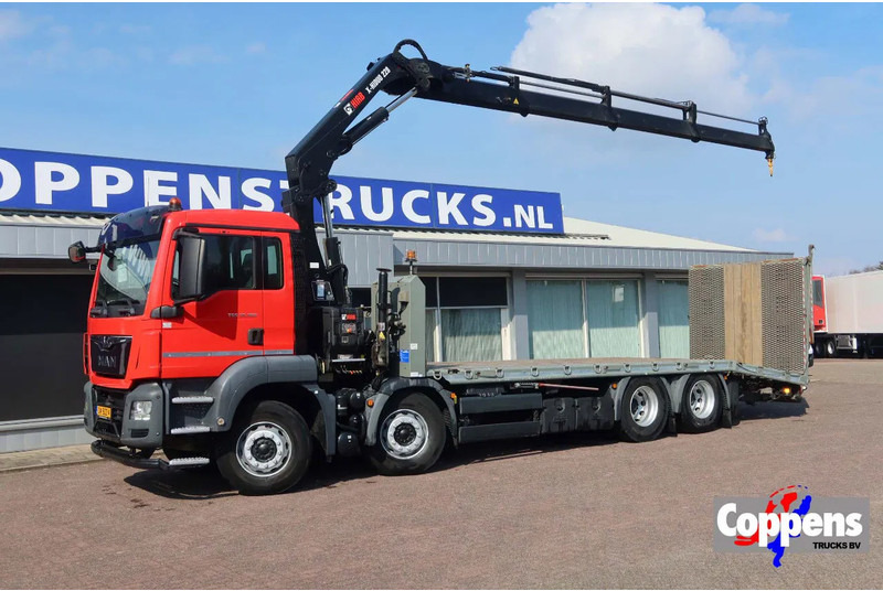 MAN TGS 35.360 8X2 Euro 6 Oprijwagen + HIAB 228 E 3 kraan. Radio grafisch + winch - Вантажівка з маніпулятором: фото 1 MAN TGS 35.360 8X2 Euro 6 Oprijwagen + HIAB 228 E 3 kraan. Radio grafisch + winch - Вантажівка з маніпулятором: фото 1