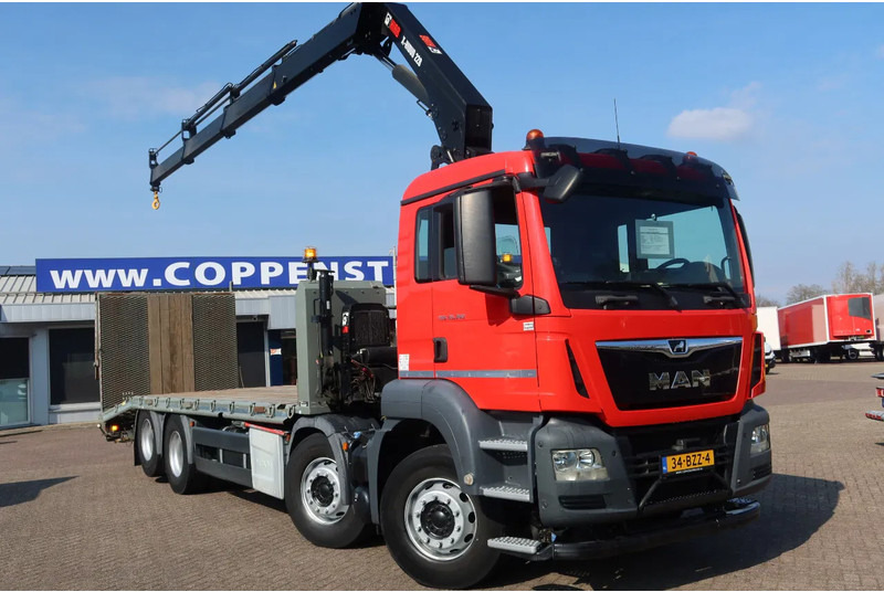 MAN TGS 35.360 8x2 Euro 6 Oprijwagen + Hiab 228 E 3 kraan. - Бортова вантажівка/ Платформа, Вантажівка з маніпулятором: фото 2 MAN TGS 35.360 8x2 Euro 6 Oprijwagen + Hiab 228 E 3 kraan. - Бортова вантажівка/ Платформа, Вантажівка з маніпулятором: фото 2