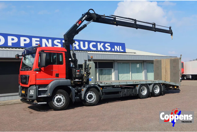 MAN TGS 35.360 8x2 Oprijwagen + HIAB 228 E 3 kraan. Radio grafisch + winch - Автовоз вантажівка, Вантажівка з маніпулятором: фото 1 MAN TGS 35.360 8x2 Oprijwagen + HIAB 228 E 3 kraan. Radio grafisch + winch - Автовоз вантажівка, Вантажівка з маніпулятором: фото 1