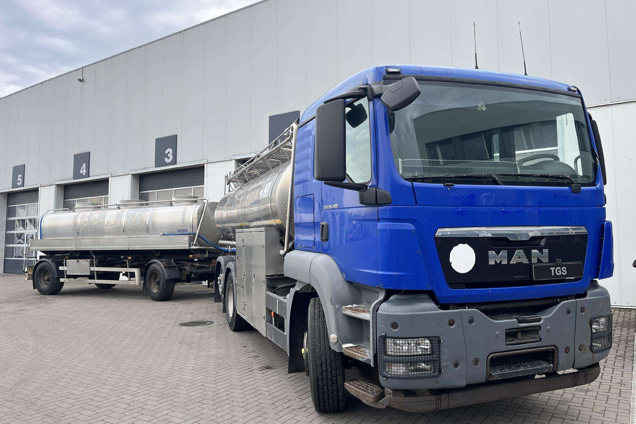 MAN TGS 26.400 6X2-2 Plandex (08632) - Вантажівка цистерна, Причіп цистерна: фото 1 MAN TGS 26.400 6X2-2 Plandex (08632) - Вантажівка цистерна, Причіп цистерна: фото 1