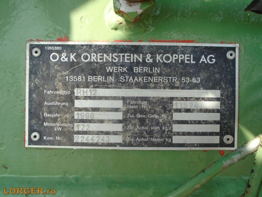 Гусеничний екскаватор O&K RH 12: фото 16