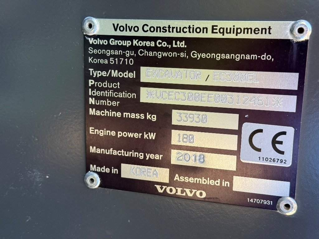 Гусеничний екскаватор Volvo EC 300 EL: фото 40
