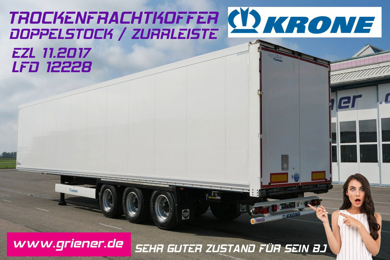 Krone SD 27/ DOPPELSTOCK 33/66 / ZURRLEISTE / BPW - Закритий кузов напівпричіп: фото 1 Krone SD 27/ DOPPELSTOCK 33/66 / ZURRLEISTE / BPW - Закритий кузов напівпричіп: фото 1