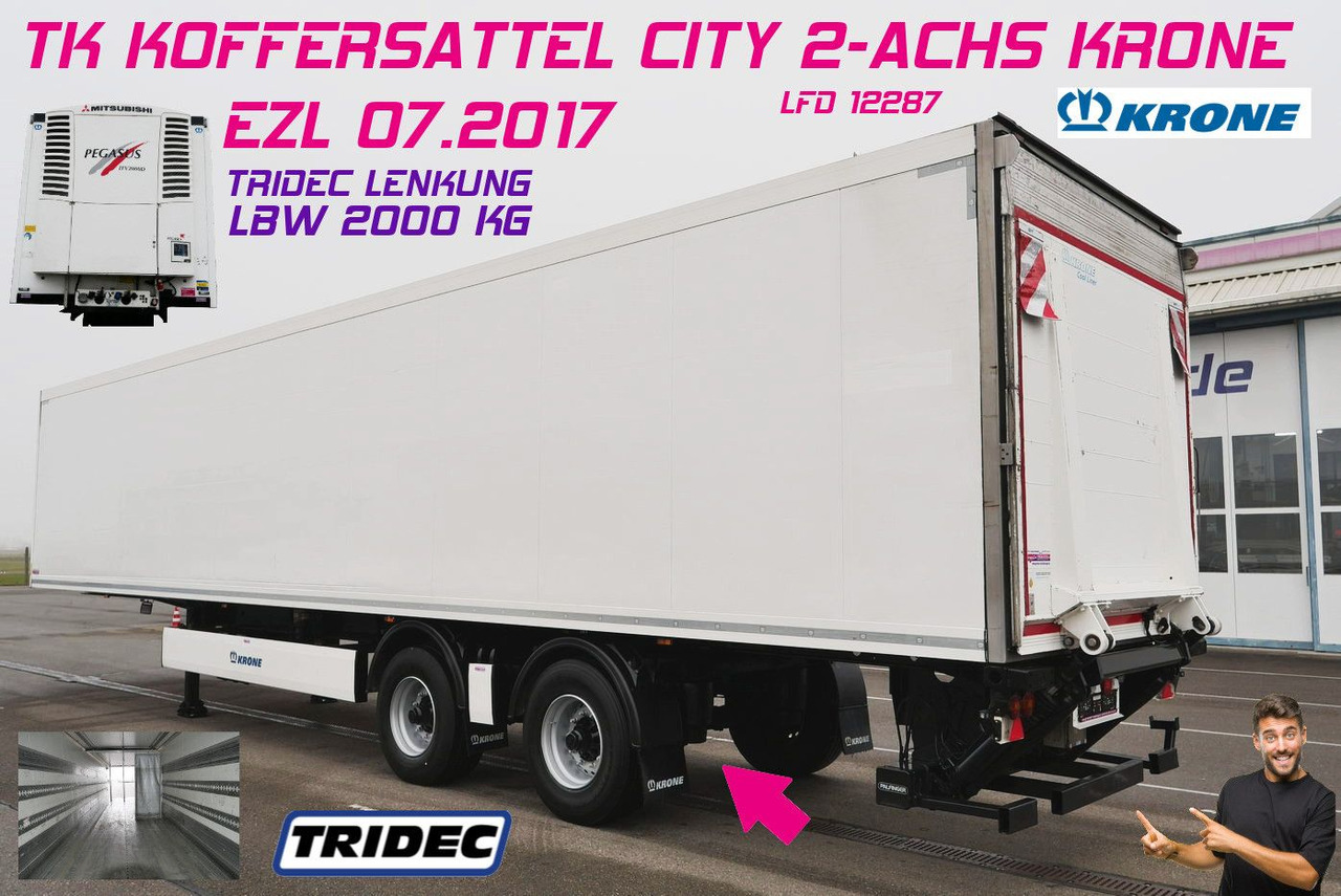 Krone SZ 18/CITY ZWANGSGELENKT / LBW 2 TO/MITSUBISHI - Рефрижератор напівпричіп: фото 1 Krone SZ 18/CITY ZWANGSGELENKT / LBW 2 TO/MITSUBISHI - Рефрижератор напівпричіп: фото 1