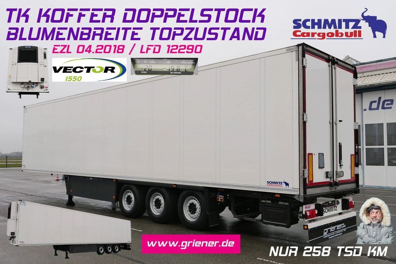 Schmitz Cargobull SKO 24/CARRIER 1550/DOPPELSTOCK/BLUMEN 258tsd km - Закритий кузов напівпричіп: фото 1 Schmitz Cargobull SKO 24/CARRIER 1550/DOPPELSTOCK/BLUMEN 258tsd km - Закритий кузов напівпричіп: фото 1