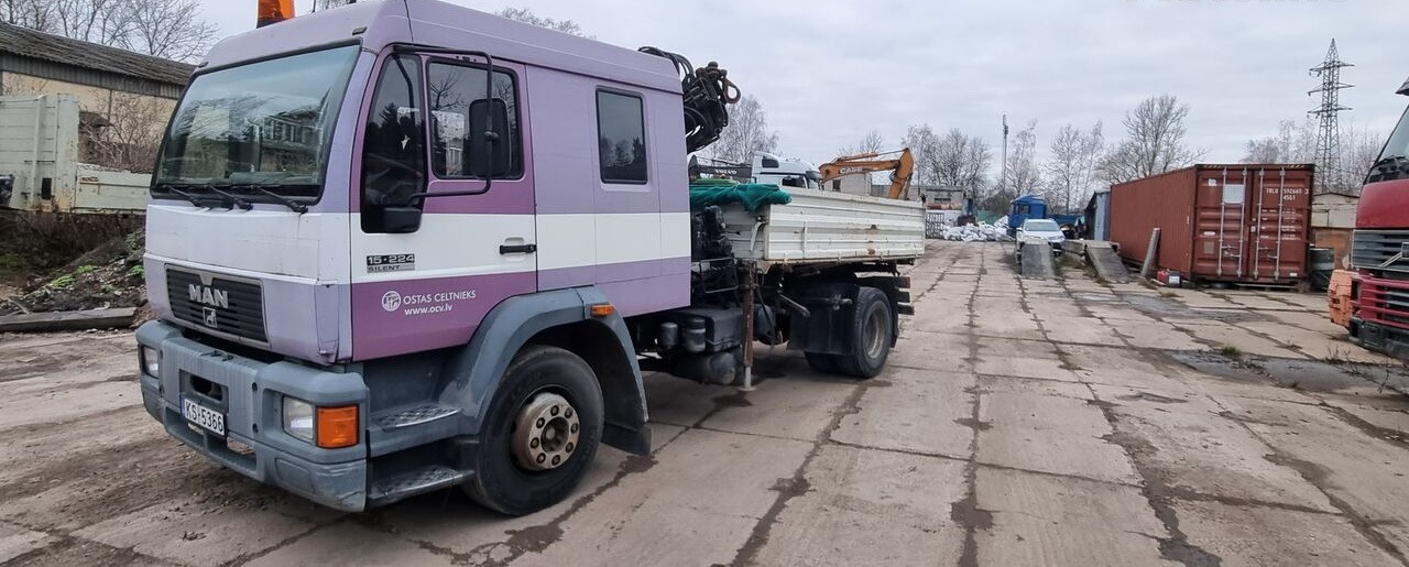 MAN 15.224 - Самоскид вантажівка, Вантажівка з маніпулятором: фото 1 MAN 15.224 - Самоскид вантажівка, Вантажівка з маніпулятором: фото 1