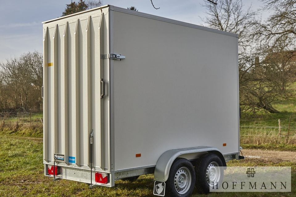 Новий Закритий кузов причіп HANGLER Hapert Kofferanhänger300x150x210 3500kg verstärkte Klappe/ AKTION: фото 1