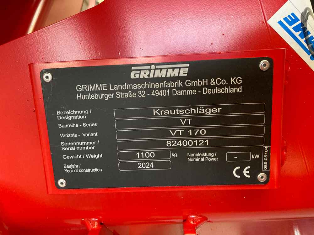 Grimme VT 170 - Машина для видалення бадилля: фото 2 Grimme VT 170 - Машина для видалення бадилля: фото 2