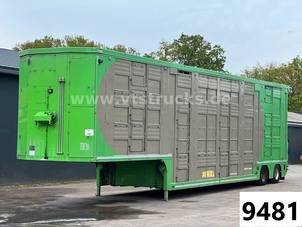 Для перевезення худоби напівпричіп FINKL SAV 34 Multi-Liner Hubdach 3/4/3 Stock,VSE: фото 1