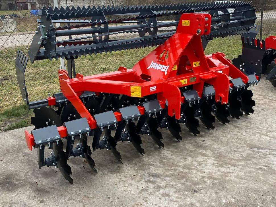 Janpol Scheibenegge / Disc harrow / Déchaumeur à disques / Erpice a dischi / Средняя дисковая борона / Brona talerzowa medium „COMPACT” 3 m - Дисковий культиватор: фото 1 Janpol Scheibenegge / Disc harrow / Déchaumeur à disques / Erpice a dischi / Средняя дисковая борона / Brona talerzowa medium „COMPACT” 3 m - Дисковий культиватор: фото 1