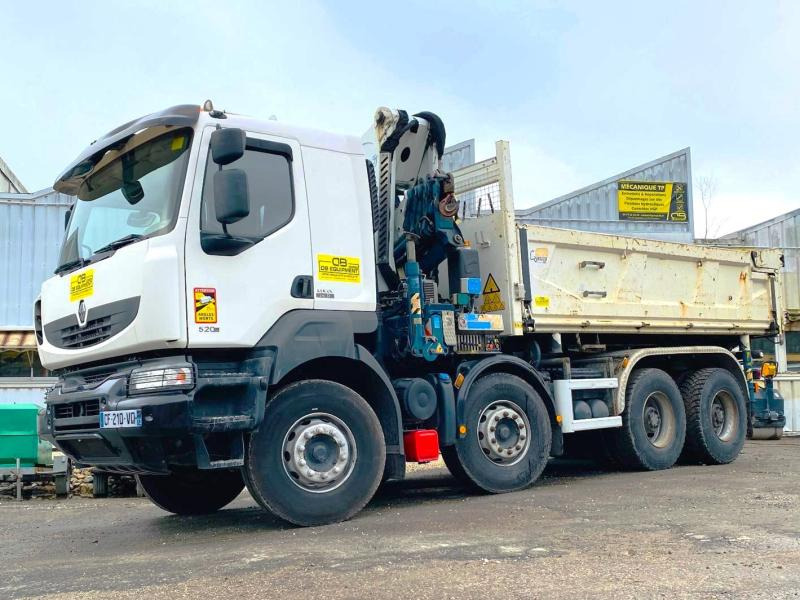 RENAULT KERAX 8x4 520 BIBENNE CIF GRUE CORMACH - Самоскид вантажівка, Вантажівка з маніпулятором: фото 1 RENAULT KERAX 8x4 520 BIBENNE CIF GRUE CORMACH - Самоскид вантажівка, Вантажівка з маніпулятором: фото 1