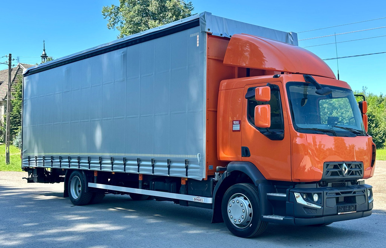 RENAULT D 18 / 280 / FIRANKA / WINDA / 8.6 M DŁUGOŚCI / 21 EUROPALET / NOWE OPONY / ŁADOWNOŚĆ 9.380 KG / AUTOMAT / SERWISOWANA / SPROWADZONA - Тентована вантажівка: фото 1 RENAULT D 18 / 280 / FIRANKA / WINDA / 8.6 M DŁUGOŚCI / 21 EUROPALET / NOWE OPONY / ŁADOWNOŚĆ 9.380 KG / AUTOMAT / SERWISOWANA / SPROWADZONA - Тентована вантажівка: фото 1