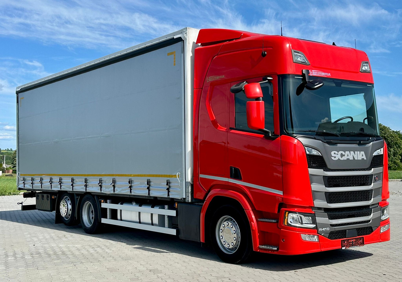 SCANIA R410 / FIRANKA / 21 EUROPALET / 8.5 M DŁUGOŚCI / 6x2 / PODWIESZA - Тентована вантажівка: фото 1 SCANIA R410 / FIRANKA / 21 EUROPALET / 8.5 M DŁUGOŚCI / 6x2 / PODWIESZA - Тентована вантажівка: фото 1