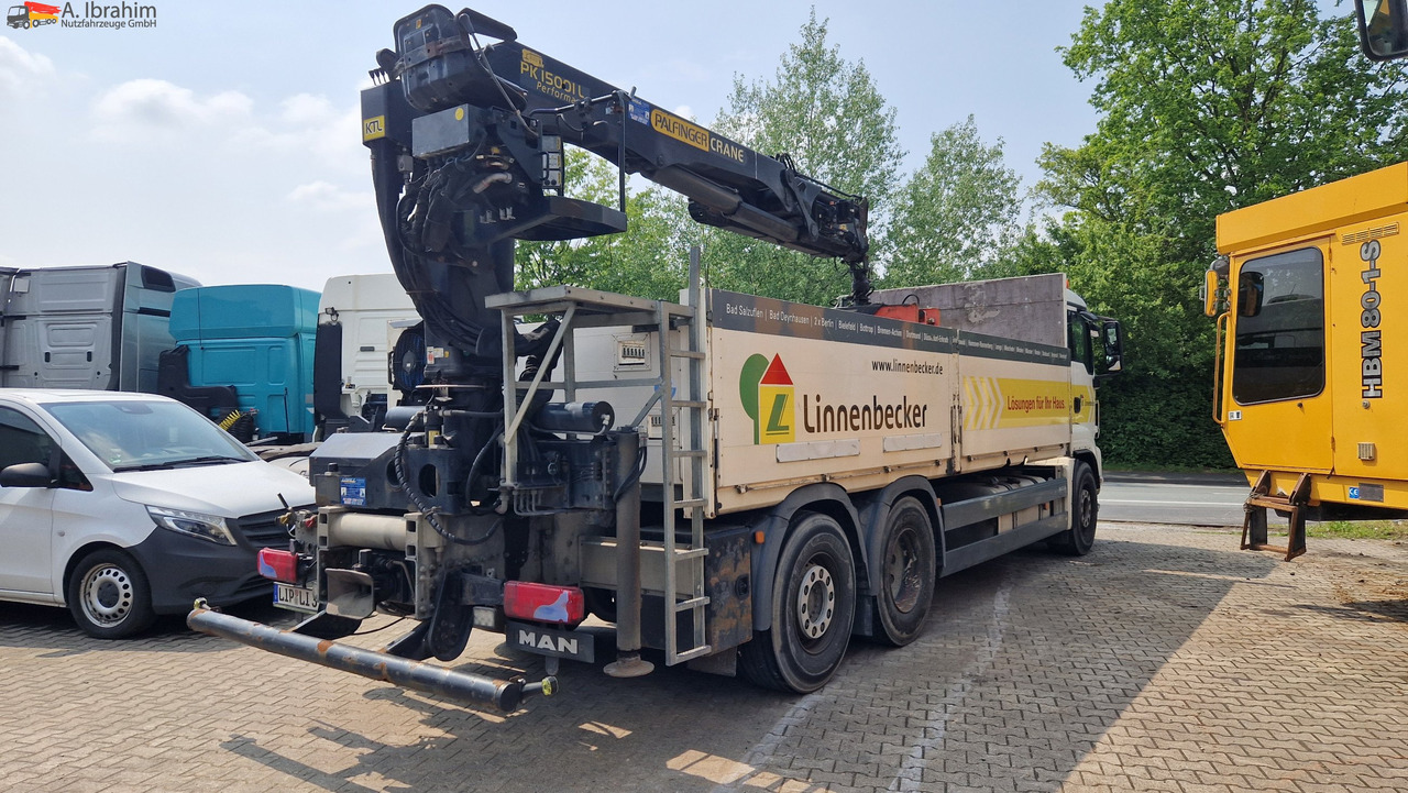 Вантажівка з маніпулятором, Бортова вантажівка/ Платформа MAN TGS 26.400 PK 15001 Performance Lift-Lenkachse | 6x2 | Aufsitzkran: фото 12