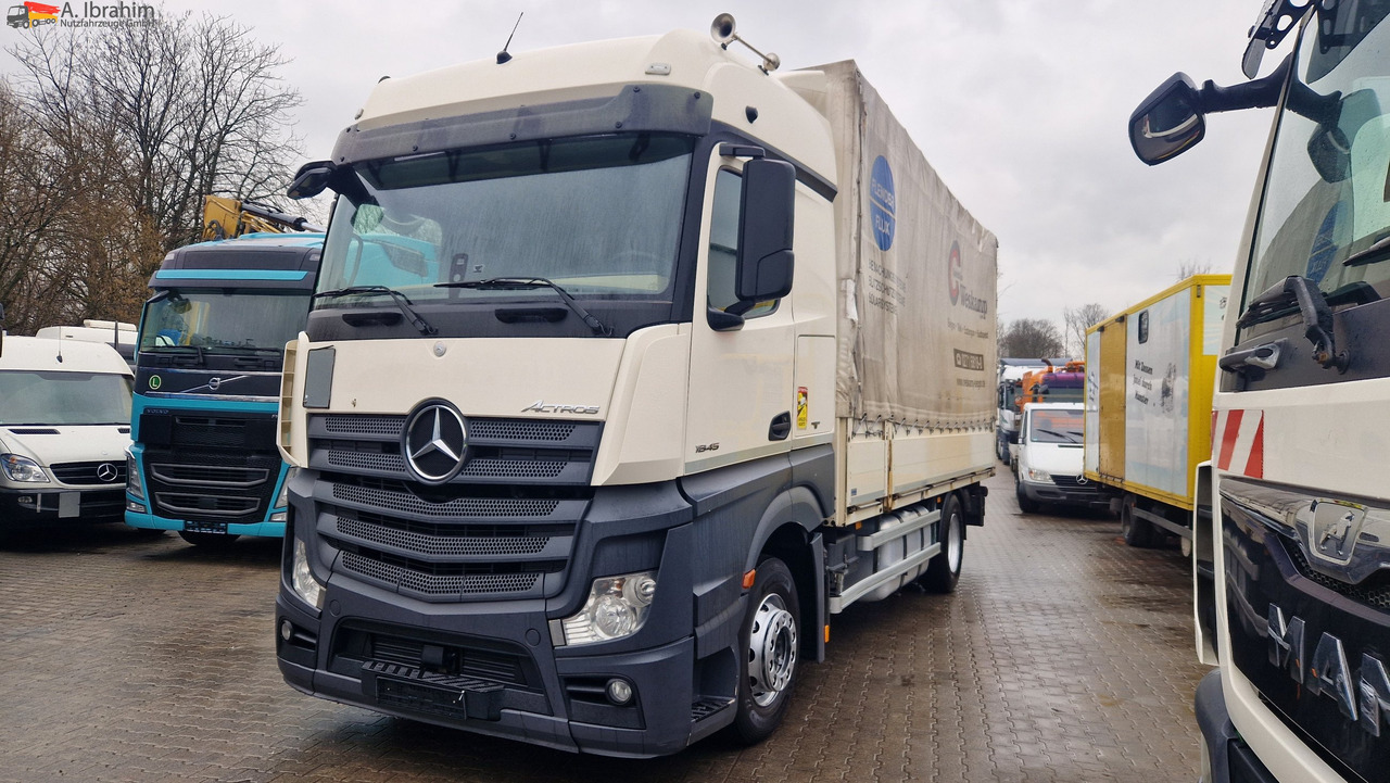 Mercedes-Benz 1845 Retarder Klima, Kühlschrank Edscha, Retarder, LBW, Zustand gut - Тентована вантажівка: фото 1 Mercedes-Benz 1845 Retarder Klima, Kühlschrank Edscha, Retarder, LBW, Zustand gut - Тентована вантажівка: фото 1