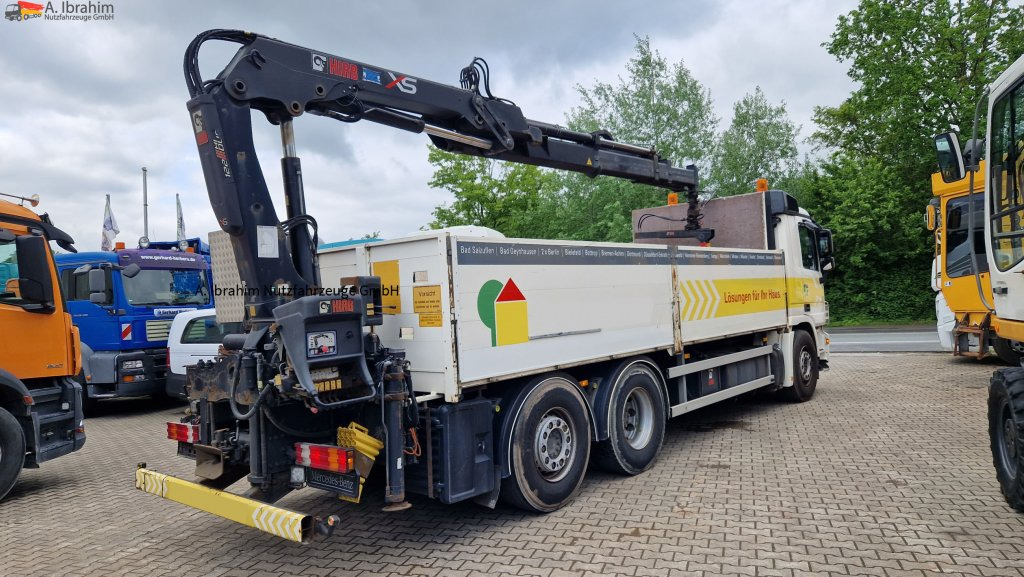 Вантажівка з маніпулятором, Бортова вантажівка/ Платформа Mercedes-Benz 2541L Baustoff mit HIAB 122, Palettengabel Lift-Lenkachse: фото 13