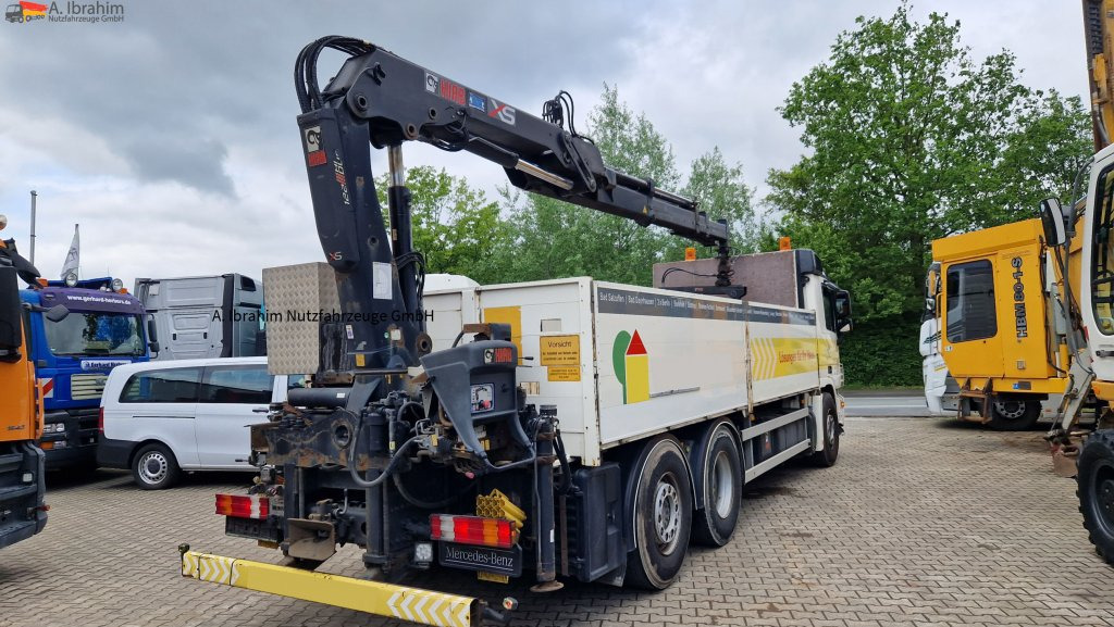 Вантажівка з маніпулятором, Бортова вантажівка/ Платформа Mercedes-Benz 2541L Baustoff mit HIAB 122, Palettengabel Lift-Lenkachse: фото 14