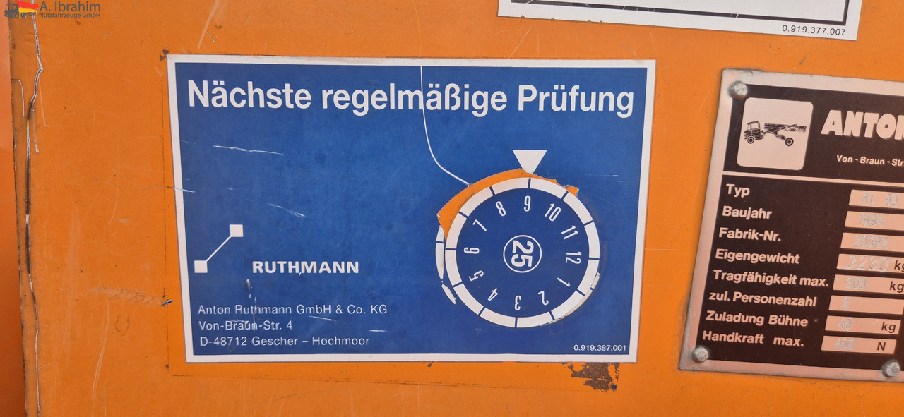 Автовишка Mercedes-Benz 410D Ruthmann KL 90 Topzustand UVV gültig: фото 6