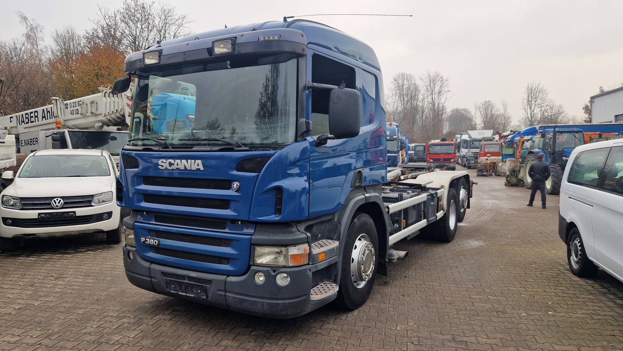 Scania P380 VDL Haken Lenk-Liftachse - Гаковий мультиліфт вантажівка: фото 1 Scania P380 VDL Haken Lenk-Liftachse - Гаковий мультиліфт вантажівка: фото 1