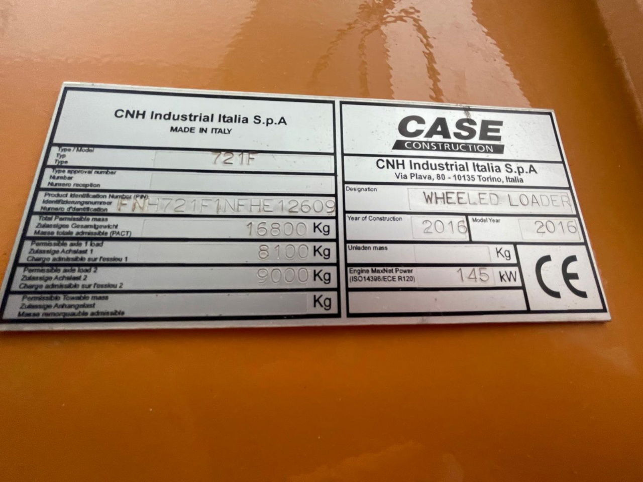 Колісний навантажувач Case 721F: фото 19