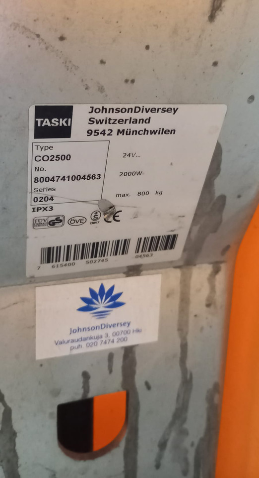 TASKI Swingo 2500 - Підлогомийна машина: фото 3 TASKI Swingo 2500 - Підлогомийна машина: фото 3