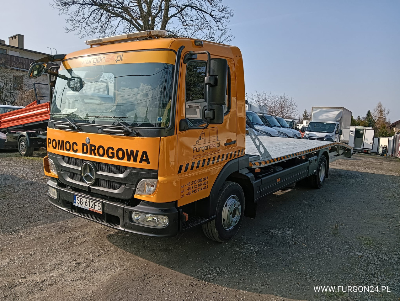 MERCEDES ATEGO 1018 POMOC DROGOWA LAWETA NR 665 - Автовоз вантажівка: фото 1 MERCEDES ATEGO 1018 POMOC DROGOWA LAWETA NR 665 - Автовоз вантажівка: фото 1