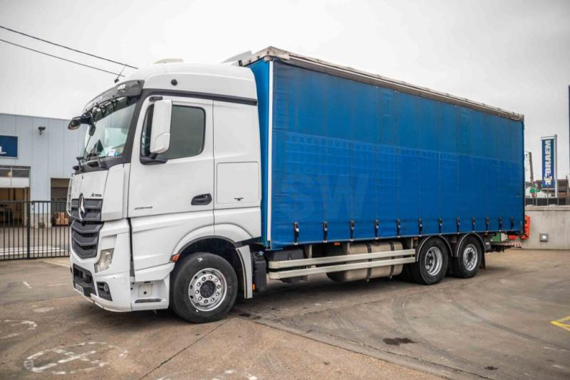 Mercedes ACTROS 2548-6X2+E6+VOITH-(+remorque: +5.000 € ) - Тентована вантажівка: фото 1 Mercedes ACTROS 2548-6X2+E6+VOITH-(+remorque: +5.000 € ) - Тентована вантажівка: фото 1