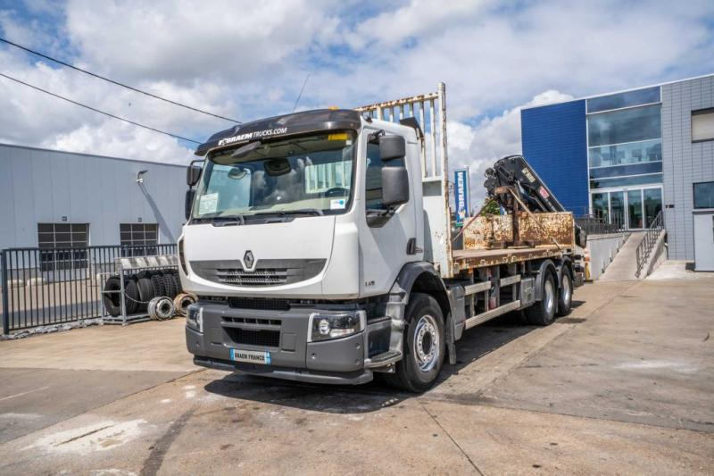 Renault LANDER 340 DXI-6X4+HIAB 14 T/m/3xhydr. - Бортова вантажівка/ Платформа, Вантажівка з маніпулятором: фото 1 Renault LANDER 340 DXI-6X4+HIAB 14 T/m/3xhydr. - Бортова вантажівка/ Платформа, Вантажівка з маніпулятором: фото 1