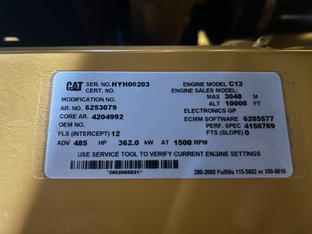 Новий Електричний генератор CAT DE400E0 - C13 - 400 kVA Generator - DPX-18023: фото 15 Новий Електричний генератор CAT DE400E0 - C13 - 400 kVA Generator - DPX-18023: фото 15
