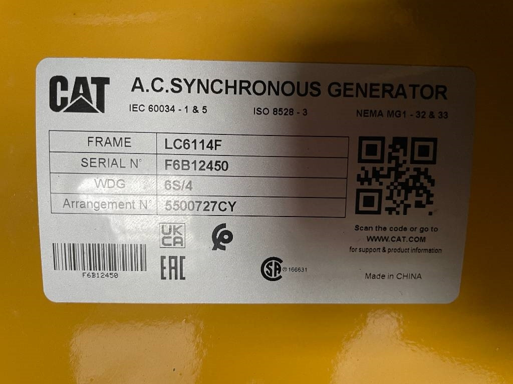 Новий Електричний генератор CAT DE550E0 - C15 - 550 kVA Generator - DPX-18027: фото 6 Новий Електричний генератор CAT DE550E0 - C15 - 550 kVA Generator - DPX-18027: фото 6