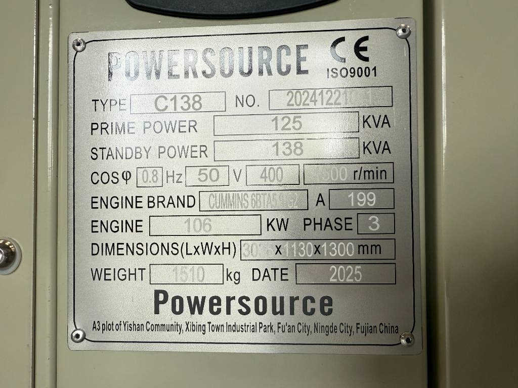 Новий Електричний генератор Cummins 6BTA5.9-G2 - 138 kVA Generator - DPX-19836: фото 6